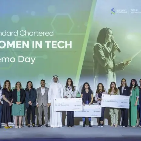 Standard Chartered and DIFC Innovation Hub award top three UAE women entrepreneurs at the women in tech accelerator programme