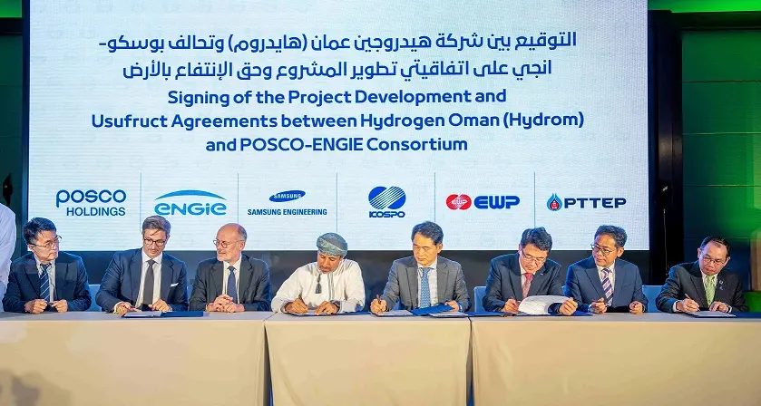 Engie-POSCO consortium expect to start construction on Oman green ammonia project in 2027\n