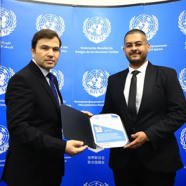 The World Federation of United Nations Friends grants Fahad Bagatyan the title of Goodwill Ambassador