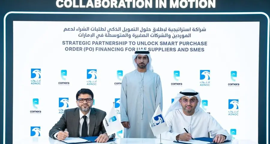 ADNOC partners with Comera Financial Holdings to empower its UAE suppliers and SMEs with smart financing solutions