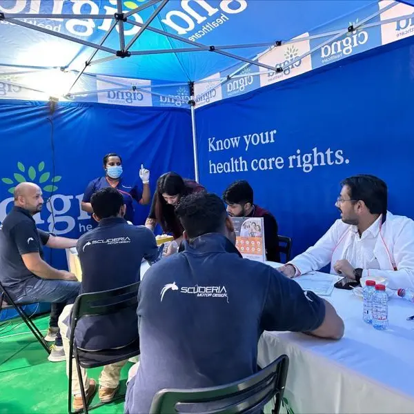 Cigna Healthcare organizes health checks for hundreds of workers