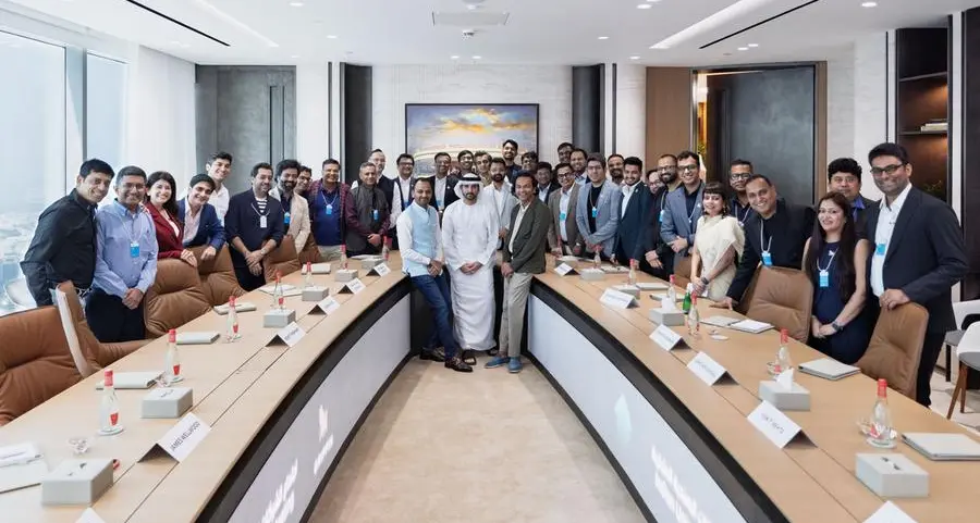 Hamdan bin Mohammed receives CEOs of Indian unicorn companies