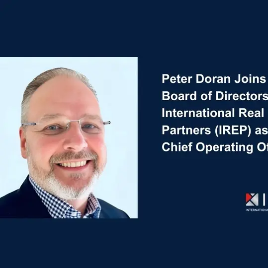 Peter Doran joins the Board of Directors at International Real Estate Partners as Group Chief Operating Officer