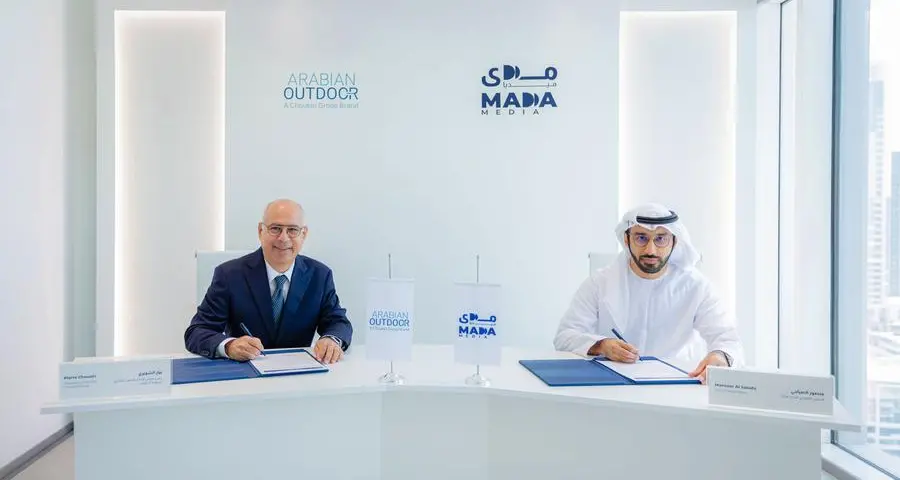 Mada Media awards strategic outdoor advertising bid in Dubai to Arabian outdoor, a Choueiri Group brand