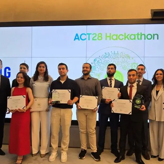 Samsung and UNDP award winners of 'ACT28 AI for Climate' hackathon at The UAE’s AI Retreat 2024