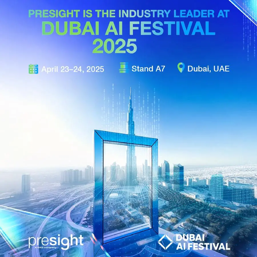 Presight to showcase applied intelligence as “Industry Leader” sponsor at Dubai AI Festival 2025