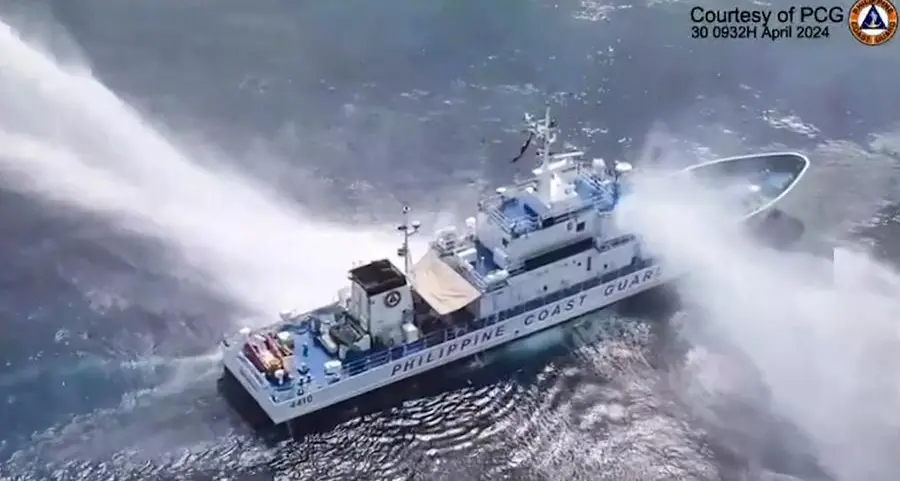 Philippines says China Coast Guard used water cannon on its vessels