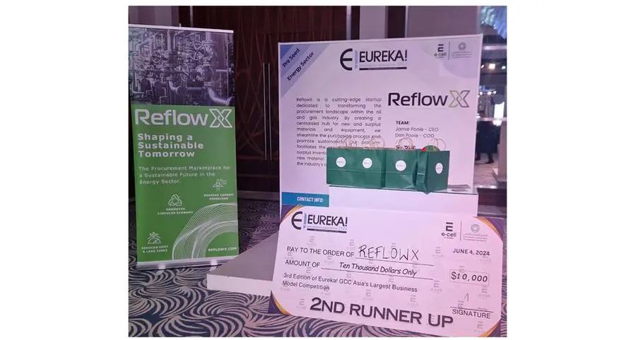 ReflowX triumphs at Eureka! GCC 2024, secures the sustainable innovator award