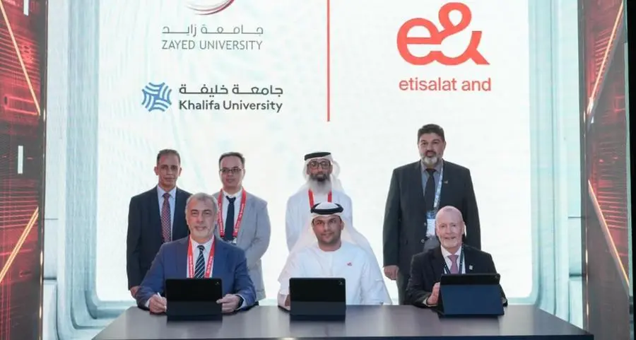 E&, Khalifa University and Zayed University sign landmark agreement to establish UAE 6G Innovation Hub and Testbeds