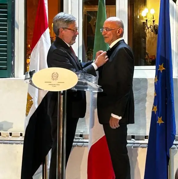 Eng. Khaled AbuBakr bestowed with Italy’s “Cavaliere” honor