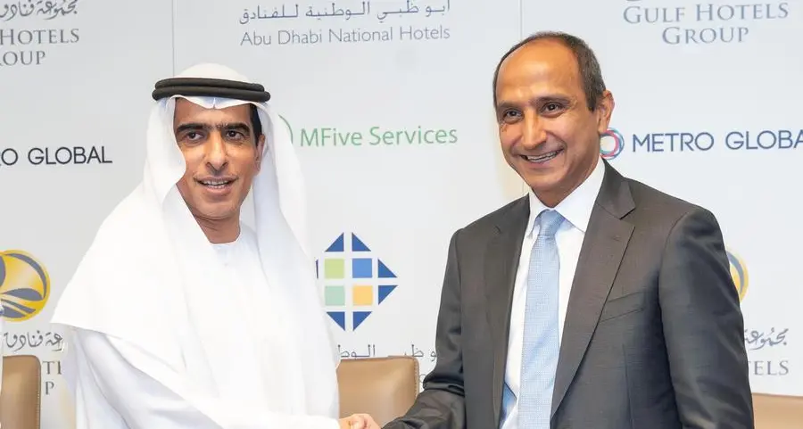 Gulf Hotels Group partners with Abu Dhabi National Hotels and Metro Global to launch MFive services in Bahrain
