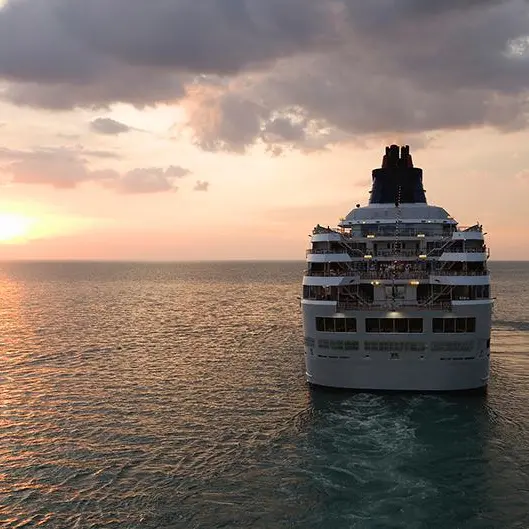 Italian cruise ship docks at Salalah Port