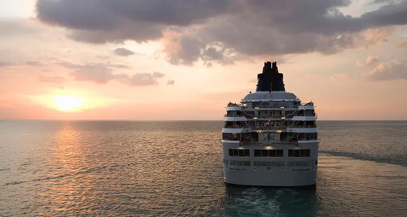 Italian cruise ship docks at Salalah Port