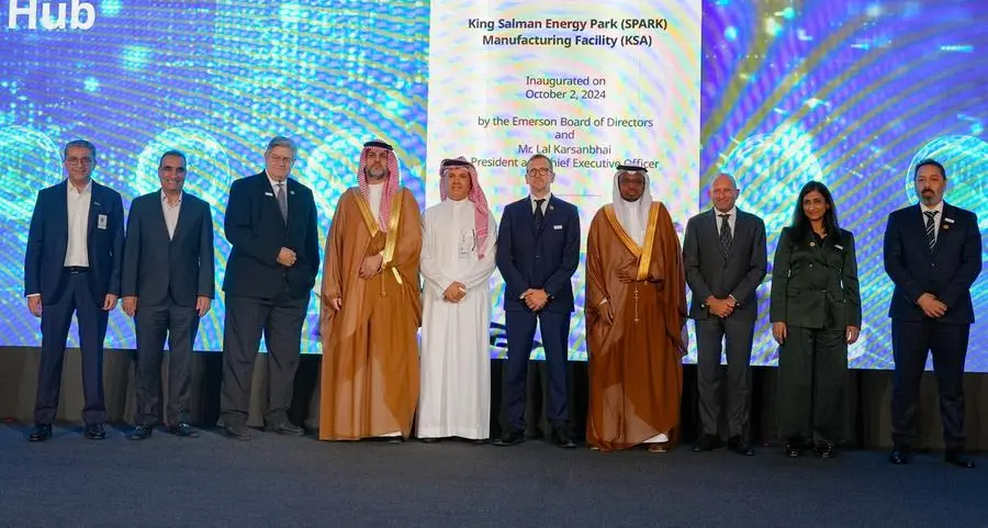 Emerson opens new Saudi Arabia manufacturing hub at King Salman Energy Park