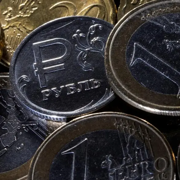 Russian rouble steadies as exporters prepare for month-end tax payments