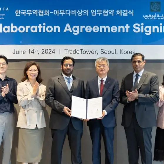 Abu Dhabi Chamber and Korea International Trade Association sign collaboration agreement