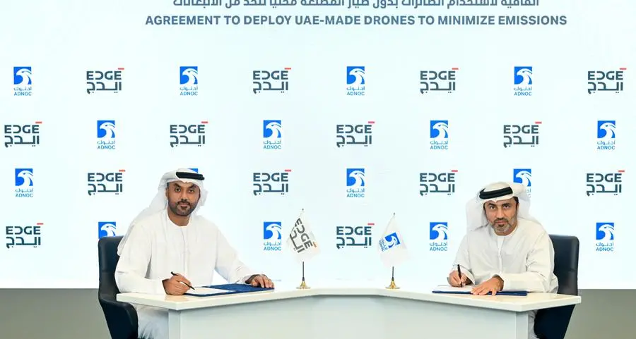 ADNOC partners with EDGE to use UAE-made drones to minimize emissions