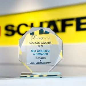 SSI Schaefer and Nahdi Medical Company partnership wins 2024 LogiSYM award for best warehouse automation