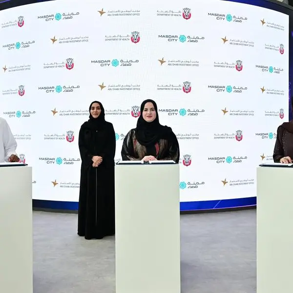 Department of Health Abu Dhabi, Abu Dhabi Investment Office and Masdar City sign a MoU