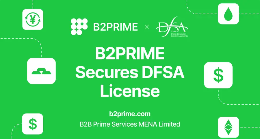 B2PRIME secures DFSA licence to operate from the DIFC