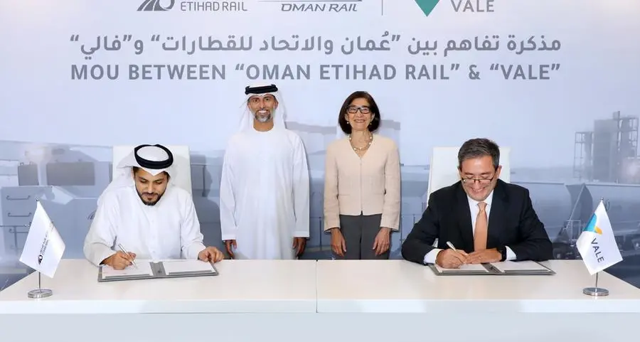 Oman and Etihad Rail Company signs logistics MoU with mining giant Vale