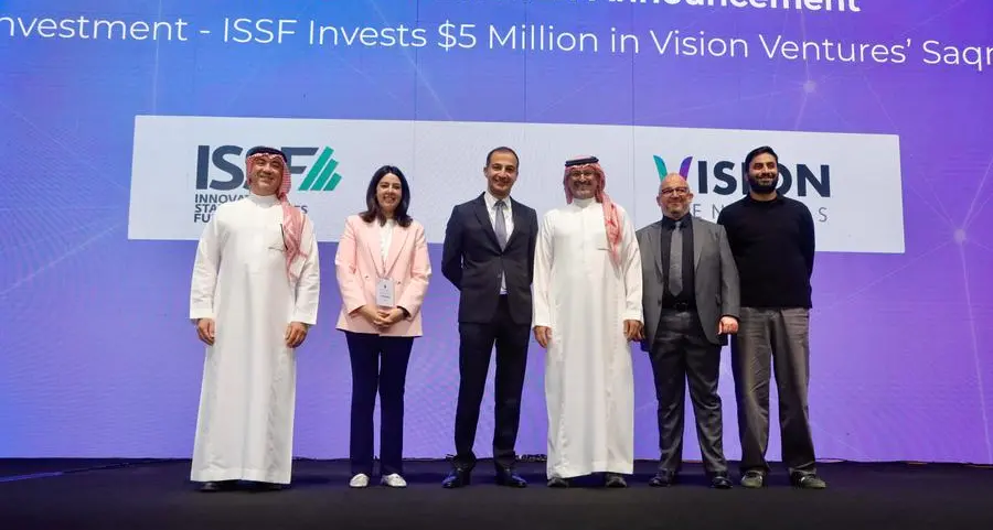 Innovative Startups & SMES Fund invests $5mln in Saqr Fund II, a venture capital fund managed by Vision Ventures