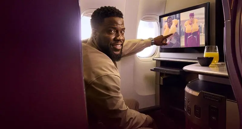 Buckle up Qatar Airways unveils new in-flight safety video with hollywood comedy at its Hart