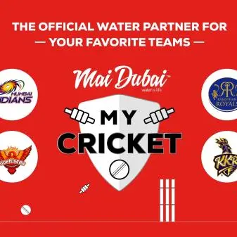 Mai Dubai goes back to the cricket field to power up four teams of T20 as official water partner