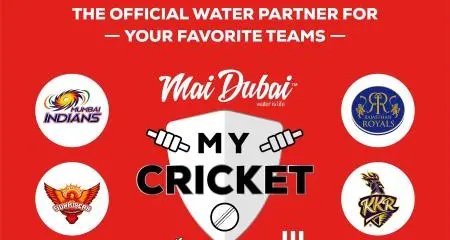 Mai Dubai goes back to the cricket field to power up four teams of T20 as official water partner