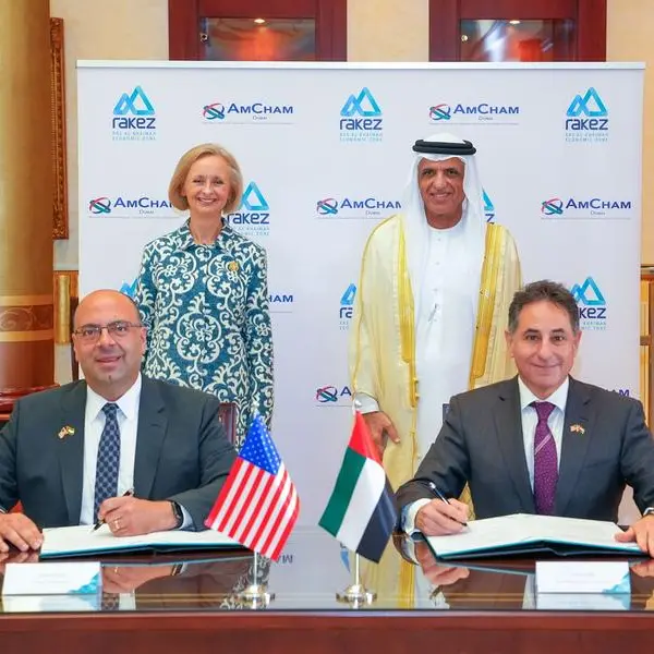 His Highness Sheikh Saud bin Saqr Al Qasimi hosts MoU signing between AmCham Dubai and RAKEZ