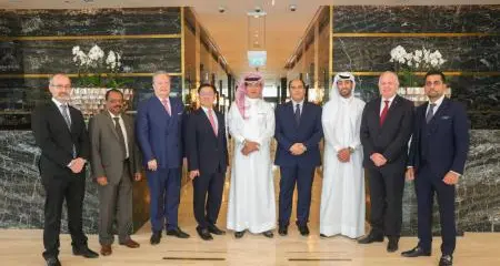 Senior officials from Dusit International, Al Majed Group at opening of luxury Dusit Doha Hotel