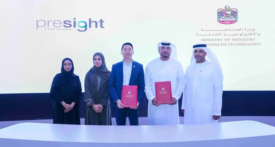MoIAT and Presight sign MoU to advance industrial innovation, startup enablement and AI innovation, in UAE and globally