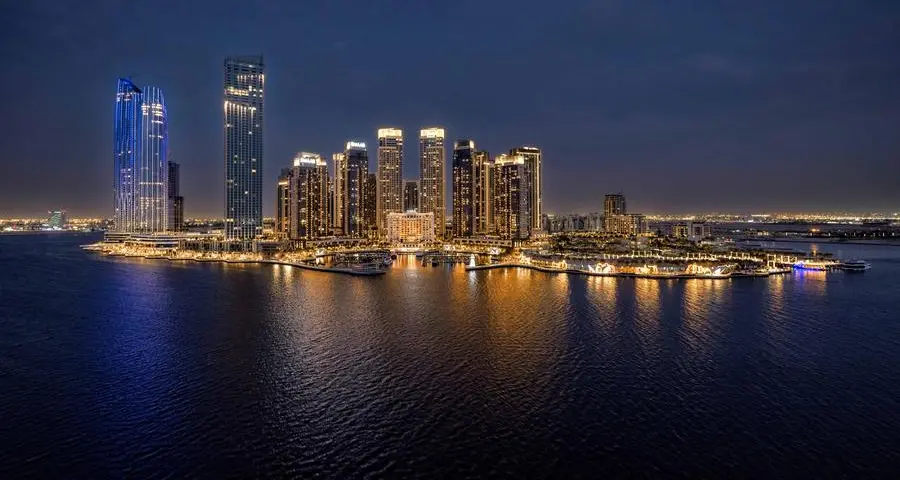 Emaar celebrates the launch of Dubai Metro's Blue Line with a spectacular projection at Burj Khalifa