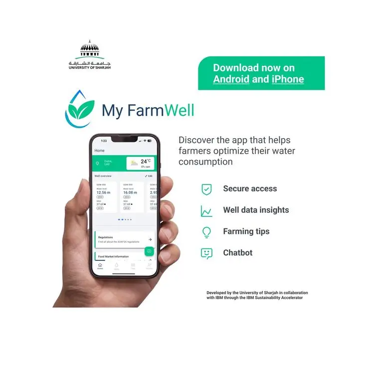 My FarmWell App enters next phase: University of Sharjah and IBM celebrate next-stage advancements