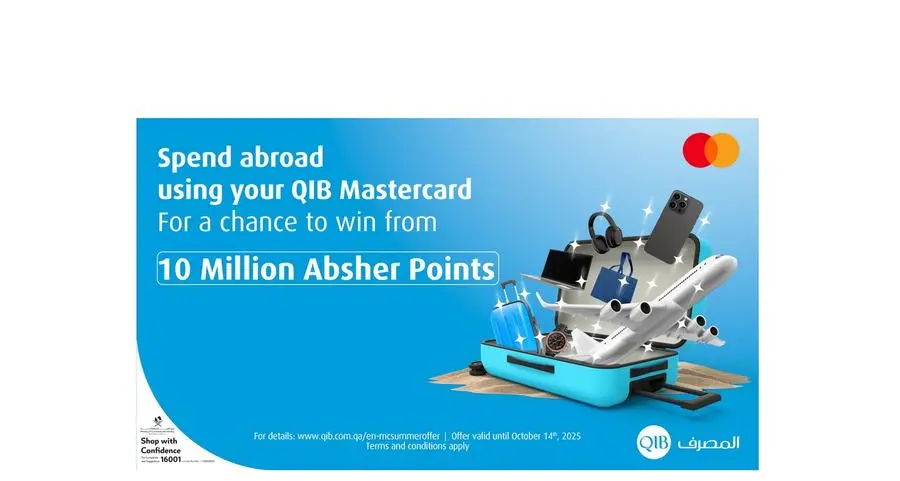 QIB and Mastercard announce cards summer spend campaign offering 10 million Absher points in rewards