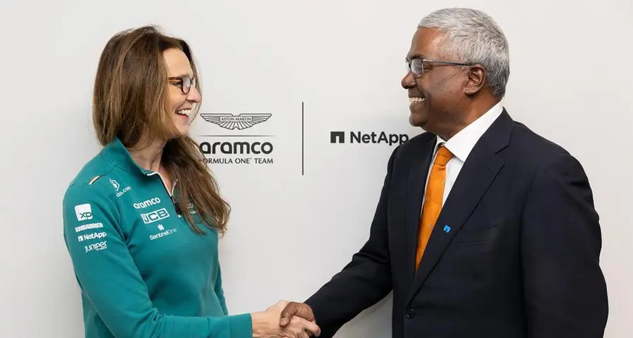 Aston Martin Aramco Formula One team and NetApp renew partnership