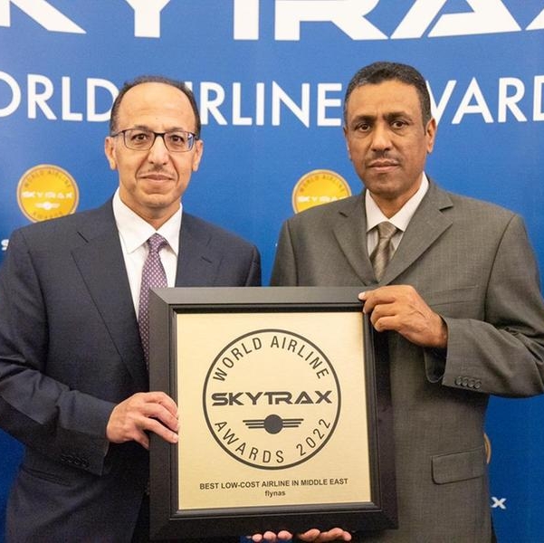 For the 5th time, flynas wins Skytrax award as the best low-cost airline in the Middle East