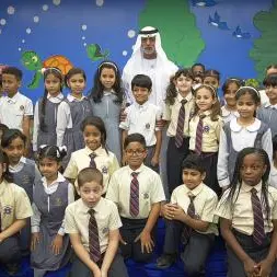 Sheikh Nahayan bin Mabarak visits GEMS Winchester School Fujairah to celebrate Tolerance Project