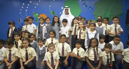 Sheikh Nahayan bin Mabarak visits GEMS Winchester School Fujairah to celebrate Tolerance Project