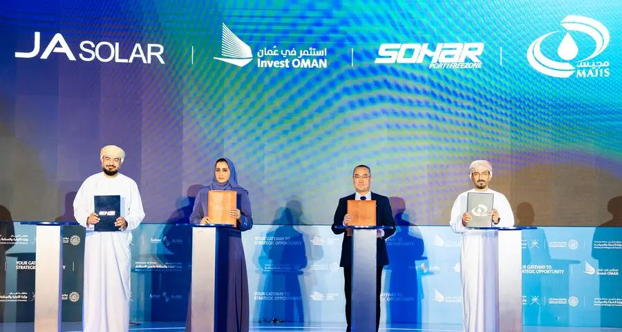 Sohar Freezone signs land lease agreement with Ja Solar (FZC) SPC for solar production plant