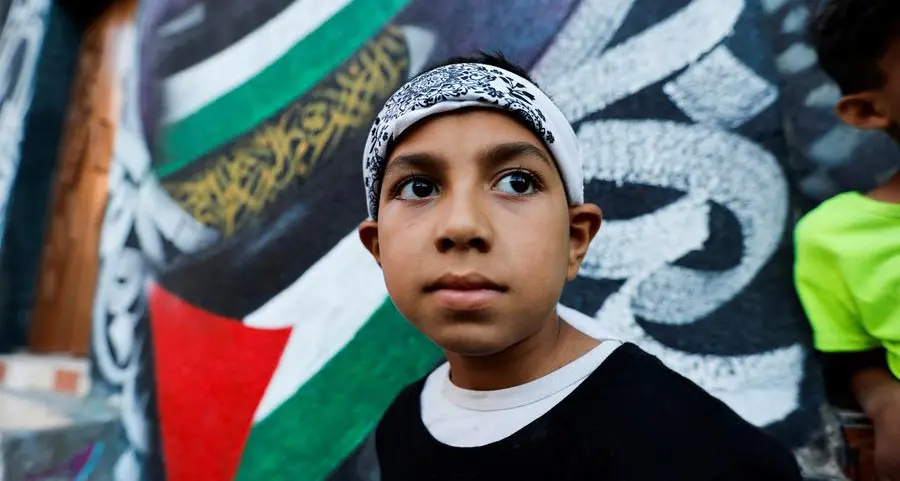 Gaza children breakdance to kick stress away