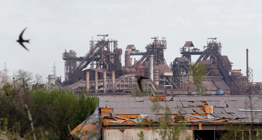 Russia says 46 civilians left area near Azovstal plant on Saturday