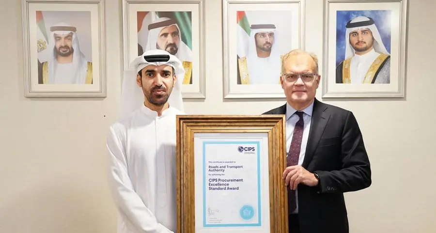 RTA earns global recognition with the CIPS Procurement Excellence Certification