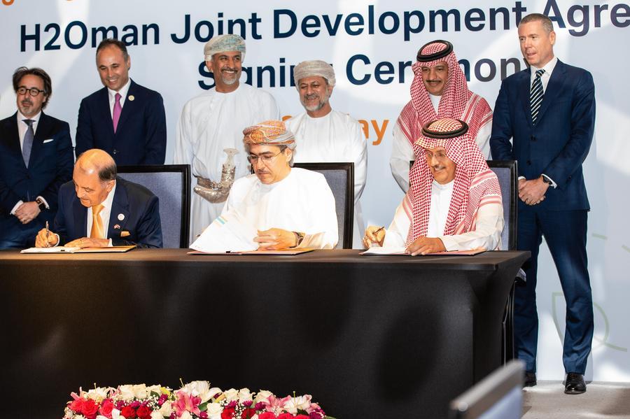ACWA Power, OQ, and Air products sign JDA toward world-scale green hydrogen-based ammonia production facility in Oman