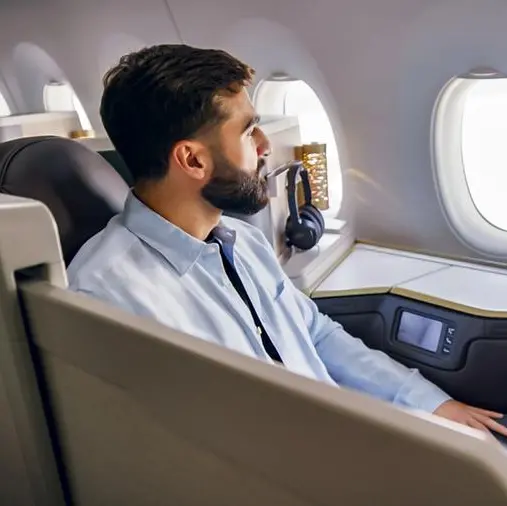 Etihad brings its flagship A350 to Sydney with private business suites featuring sliding doors