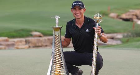 Collin Morikawa makes history with double triumph at DP world tour championship, Dubai