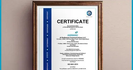 Al Rostamani Communications awarded ISO 9001:2015 Quality Management System Certification