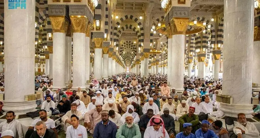 Over 6mln people perform prayers at Prophet's Mosque in a week