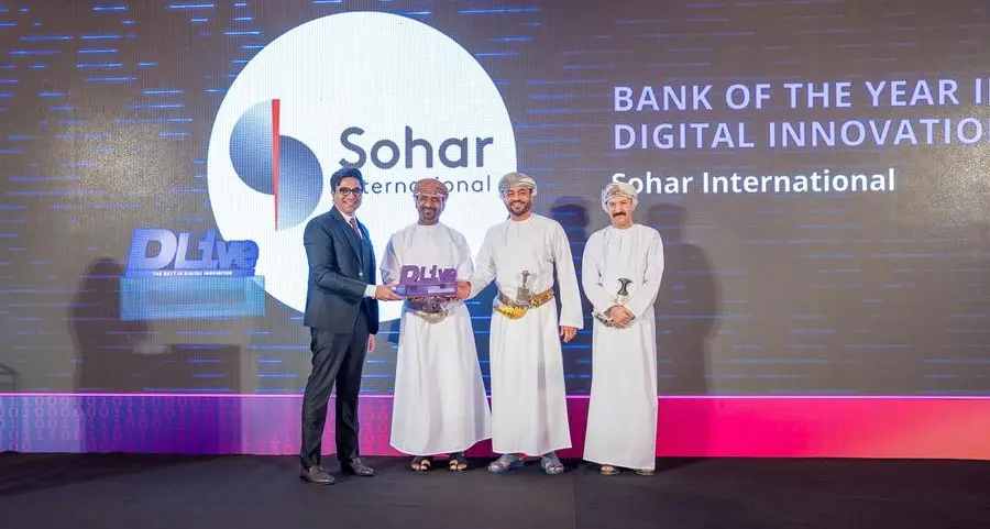 Sohar International wins prestigious 'Bank of the Year in Digital Innovation' award at DLive Awards 2025