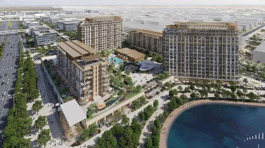 Rendering of South Square, Dubai South's new luxury residential development located along Sheikh Mohammed Bin Zayed Road
